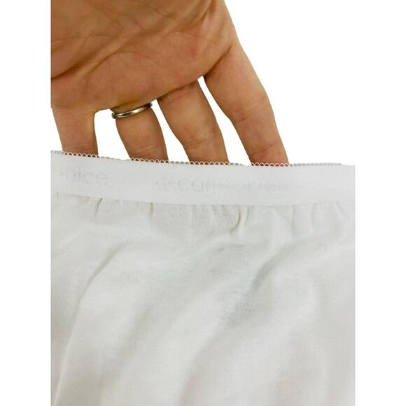Woman Within Comfort Choice Pure White Brief Cotton Panty Size 13 - Picture 2 of 7